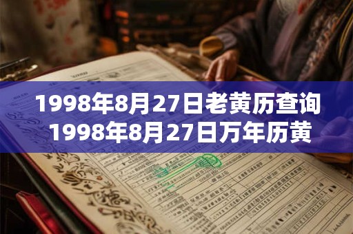 1998年8月27日老黄历查询 1998年8月27日万年历黄道吉日 1998年8月27日老黄历查询 1998年8月27日万年历黄道吉日