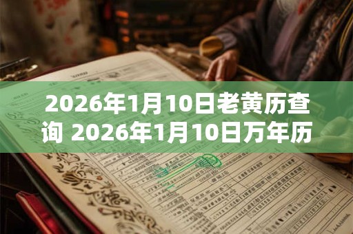 2026年1月10日老黄历查询 2026年1月10日万年历黄道吉日