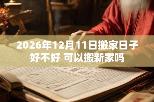 2026年12月11日搬家日子好不好 可以搬新家吗