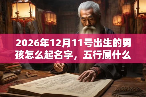 2026年12月11号出生的男孩怎么起名字,五行属什么 2026年12月11号出生的男孩怎么起名字,五行属什么