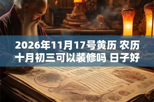 2026年11月17号黄历 农历十月初三可以装修吗 日子好吗
