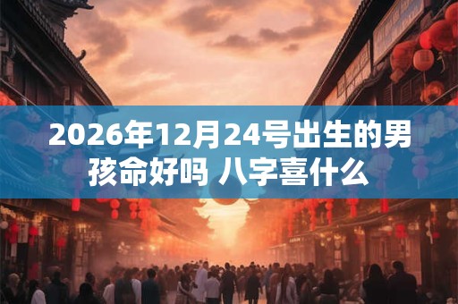 2026年12月24号出生的男孩命好吗 八字喜什么 2026年12月24号出生的男孩命好吗 八字喜什么