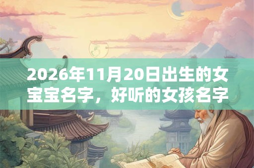 2026年11月20日出生的女宝宝名字,好听的女孩名字推荐 2026年11月20日出生的女宝宝名字,好听的女孩名字推荐