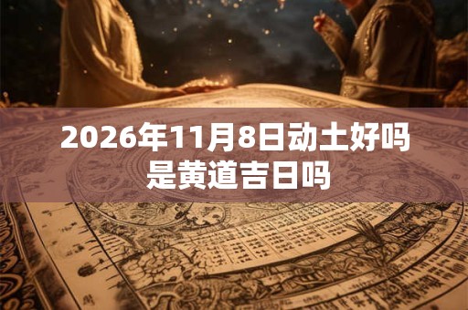 2026年11月8日动土好吗 是黄道吉日吗 2026年11月8日动土好吗 是黄道吉日吗