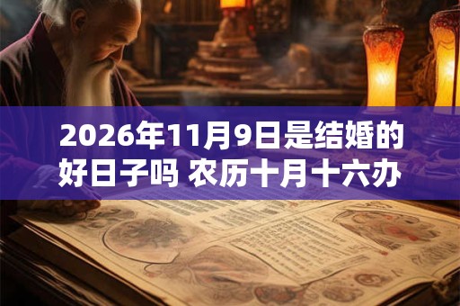 2026年11月9日是结婚的好日子吗 农历十月十六办婚礼如何