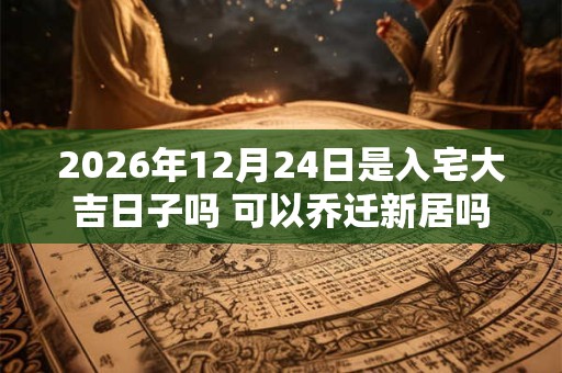 2026年12月24日是入宅大吉日子吗 可以乔迁新居吗