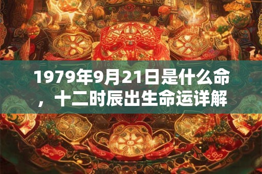 1979年9月21日是什么命,十二时辰出生命运详解 1979年9月21日是什么命,十二时辰出生命运详解