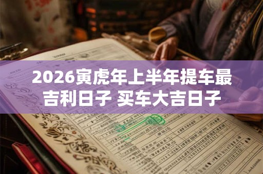 2026寅虎年上半年提车最吉利日子 买车大吉日子