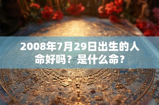 2008年7月29日出生的人命好吗?是什么命? 2008年7月29日出生的人命好吗?是什么命?
