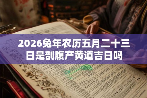 2026兔年农历五月二十三日是剖腹产黄道吉日吗