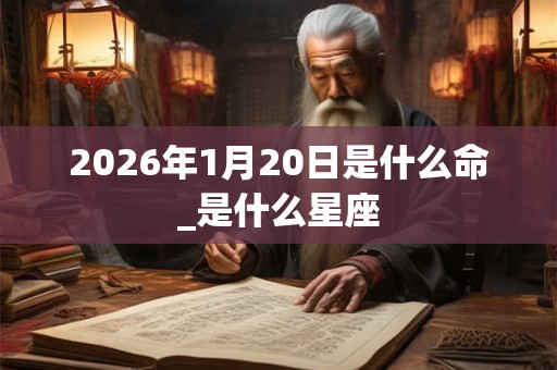 2026年1月20日是什么命_是什么星座 2026年1月20日是什么命_是什么星座