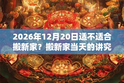 2026年12月20日适不适合搬新家？搬新家当天的讲究