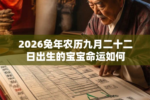 2026兔年农历九月二十二日出生的宝宝命运如何 2026兔年农历九月二十二日出生的宝宝命运如何