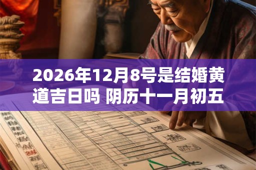 2026年12月8号是结婚黄道吉日吗 阴历十一月初五宜嫁娶吗
