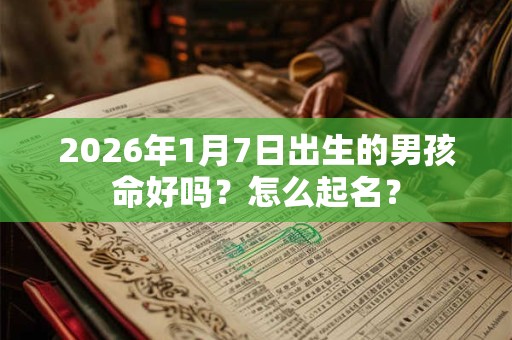 2026年1月7日出生的男孩命好吗?怎么起名? 2026年1月7日出生的男孩命好吗?怎么起名?
