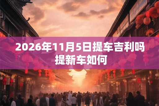 2026年11月5日提车吉利吗 提新车如何