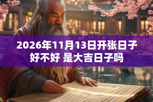 2026年11月13日开张日子好不好 是大吉日子吗 2026年11月13日开张日子好不好 是大吉日子吗
