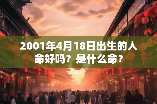 2001年4月18日出生的人命好吗？是什么命？
