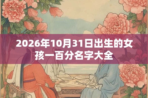 2026年10月31日出生的女孩一百分名字大全 2026年10月31日出生的女孩一百分名字大全