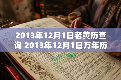 2013年12月1日老黄历查询 2013年12月1日万年历黄道吉日