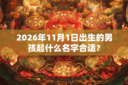 2026年11月1日出生的男孩起什么名字合适? 2026年11月1日出生的男孩起什么名字合适?