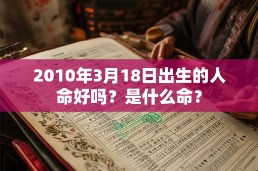 2010年3月18日出生的人命好吗?是什么命? 2010年3月18日出生的人命好吗?是什么命?