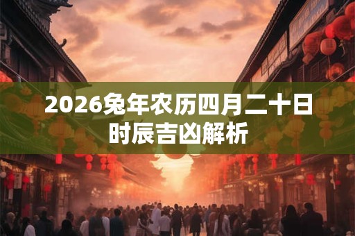 2026兔年农历四月二十日时辰吉凶解析 2026兔年农历四月二十日时辰吉凶解析