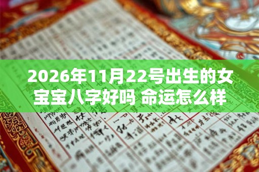 2026年11月22号出生的女宝宝八字好吗 命运怎么样 2026年11月22号出生的女宝宝八字好吗 命运怎么样