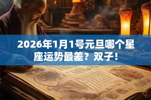 2026年1月1号元旦哪个星座运势最差?双子! 2026年1月1号元旦哪个星座运势最差?双子!