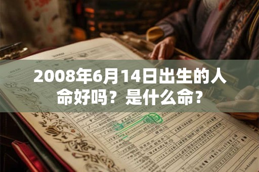 2008年6月14日出生的人命好吗?是什么命? 2008年6月14日出生的人命好吗?是什么命?