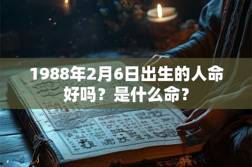 1988年2月6日出生的人命好吗?是什么命? 1988年2月6日出生的人命好吗?是什么命?
