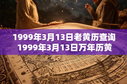 1999年3月13日老黄历查询 1999年3月13日万年历黄道吉日 1999年3月13日老黄历查询 1999年3月13日万年历黄道吉日