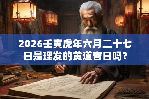 2026壬寅虎年六月二十七日是理发的黄道吉日吗? 2026壬寅虎年六月二十七日是理发的黄道吉日吗?