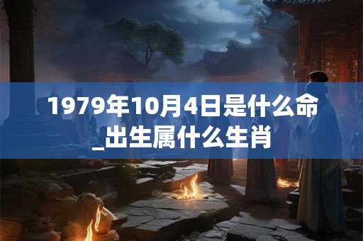 1979年10月4日是什么命_出生属什么生肖