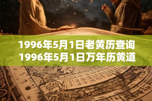 1996年5月1日老黄历查询 1996年5月1日万年历黄道吉日 1996年5月1日老黄历查询 1996年5月1日万年历黄道吉日