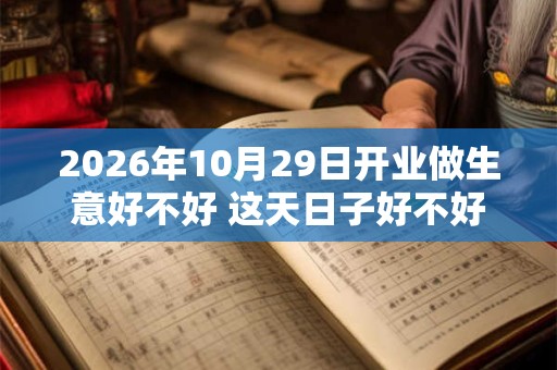 2026年10月29日开业做生意好不好 这天日子好不好 2026年10月29日开业做生意好不好 这天日子好不好