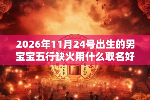 2026年11月24号出生的男宝宝五行缺火用什么取名好