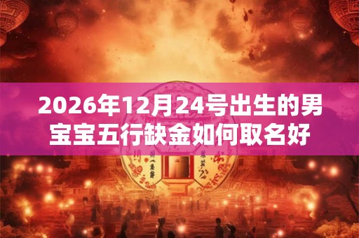 2026年12月24号出生的男宝宝五行缺金如何取名好 2026年12月24号出生的男宝宝五行缺金如何取名好