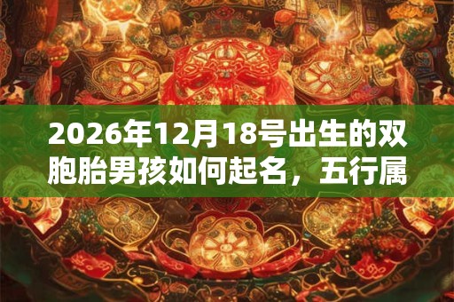 2026年12月18号出生的双胞胎男孩如何起名,五行属什么 2026年12月18号出生的双胞胎男孩如何起名,五行属什么