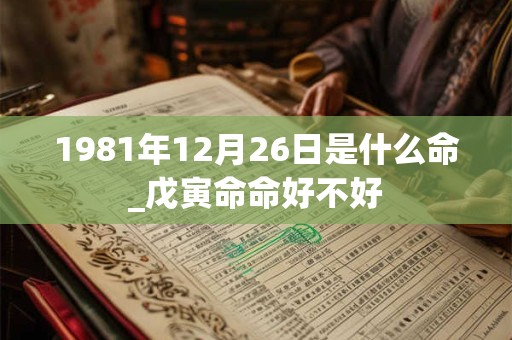 1981年12月26日是什么命_戊寅命命好不好