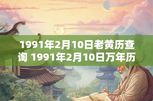 1991年2月10日老黄历查询 1991年2月10日万年历黄道吉日