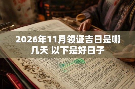 2026年11月领证吉日是哪几天 以下是好日子