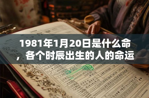 1981年1月20日是什么命，各个时辰出生的人的命运