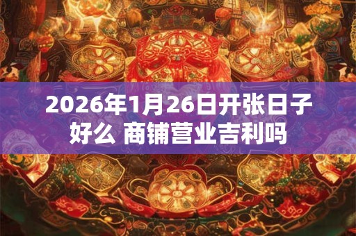 2026年1月26日开张日子好么 商铺营业吉利吗 2026年1月26日开张日子好么 商铺营业吉利吗