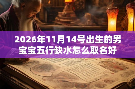 2026年11月14号出生的男宝宝五行缺水怎么取名好