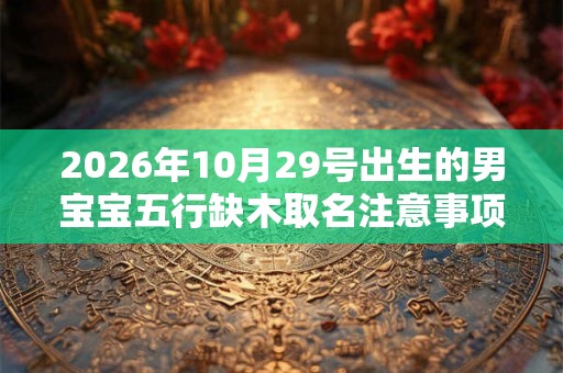 2026年10月29号出生的男宝宝五行缺木取名注意事项