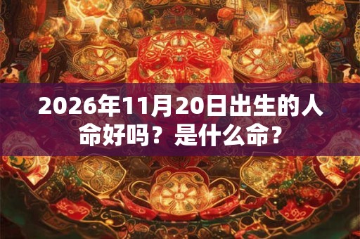 2026年11月20日出生的人命好吗？是什么命？