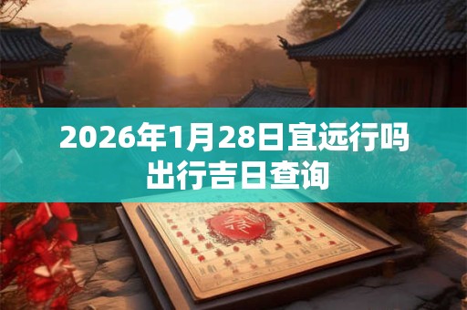 2026年1月28日宜远行吗 出行吉日查询 2026年1月28日宜远行吗 出行吉日查询
