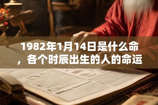 1982年1月14日是什么命，各个时辰出生的人的命运