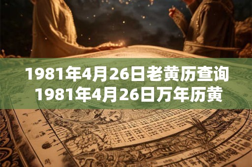 1981年4月26日老黄历查询 1981年4月26日万年历黄道吉日 1981年4月26日老黄历查询 1981年4月26日万年历黄道吉日